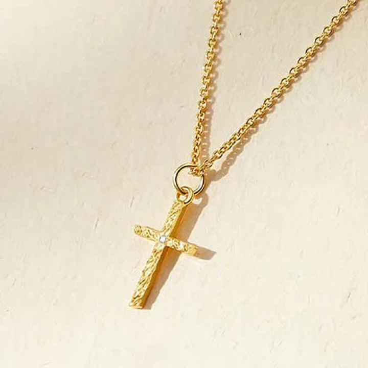 Collier Initial Croisé | Or