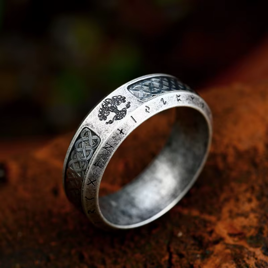 Bague en Argent Arbre Saint Vintage