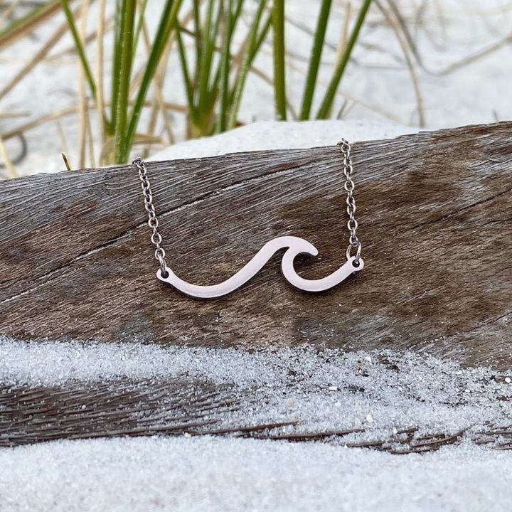 Collier Vague de Mer Argentée