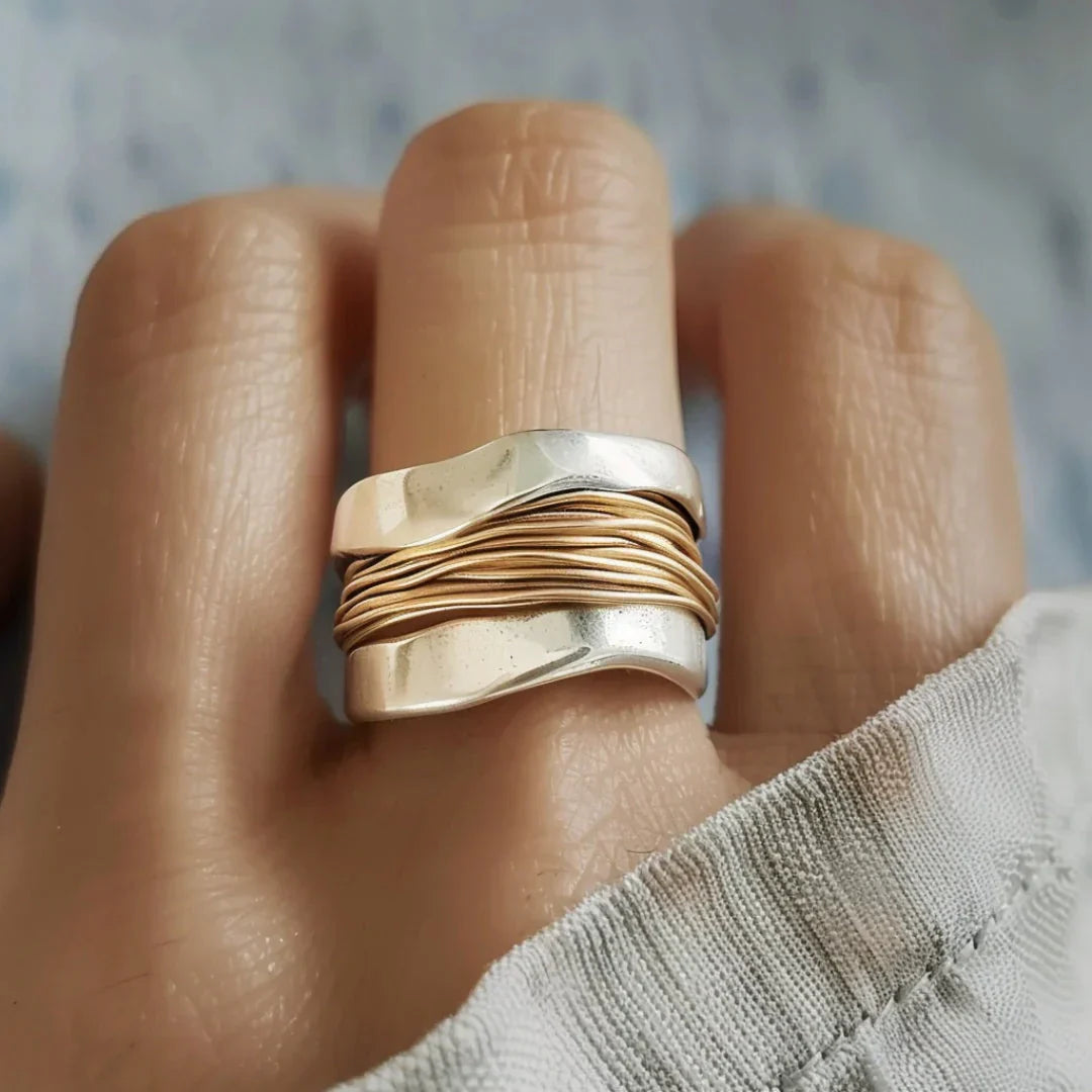 Bague Tether Argentor | Or Mixte