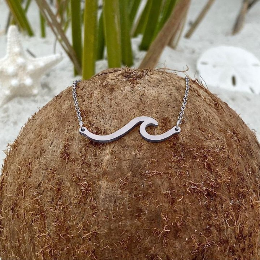 Collier Vague de Mer Argentée