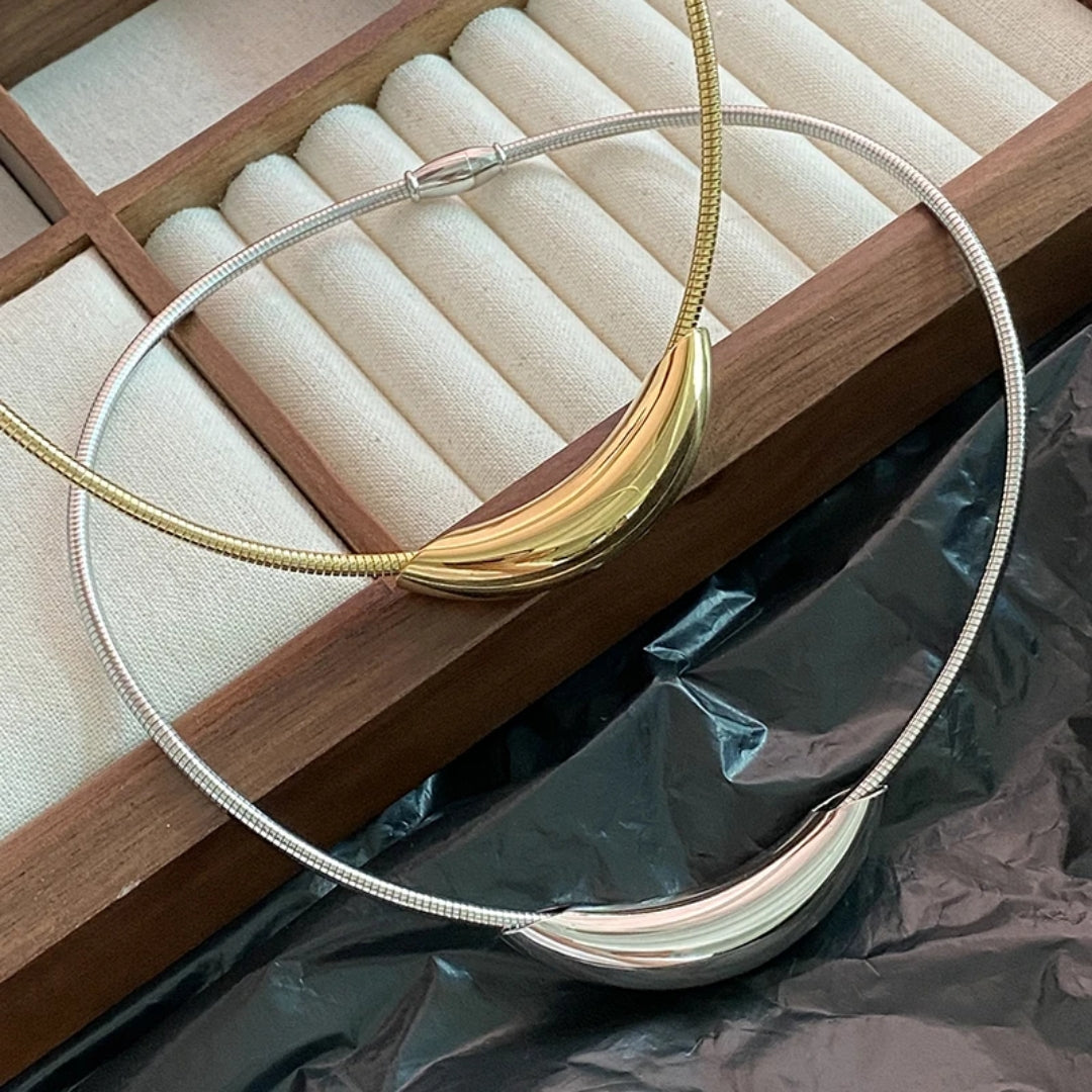 Collier en Or et Argent Simplicité