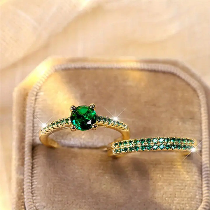 Bague Duo Émeraude Serena émeraude | Or