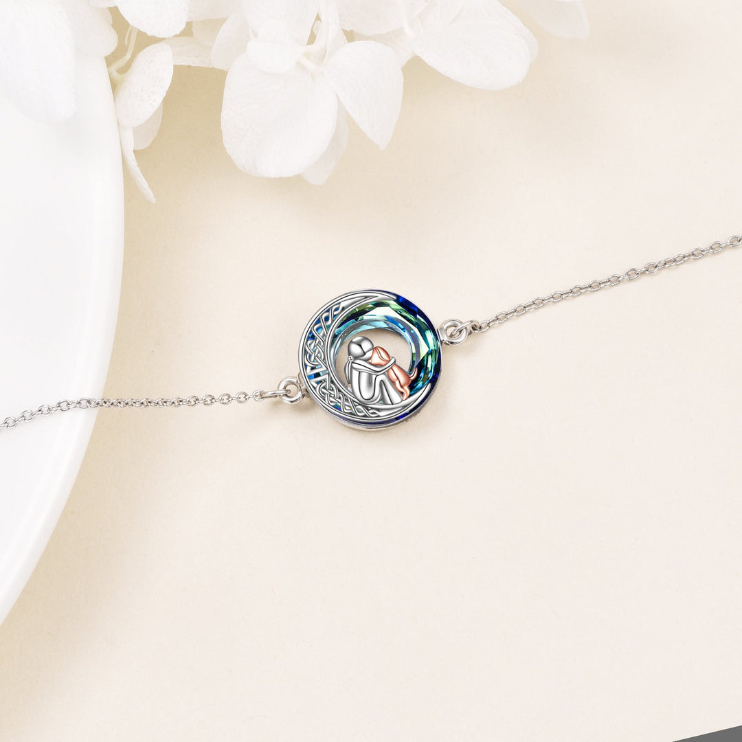 Bracelet en argent sterling avec pendentif chien ajustable