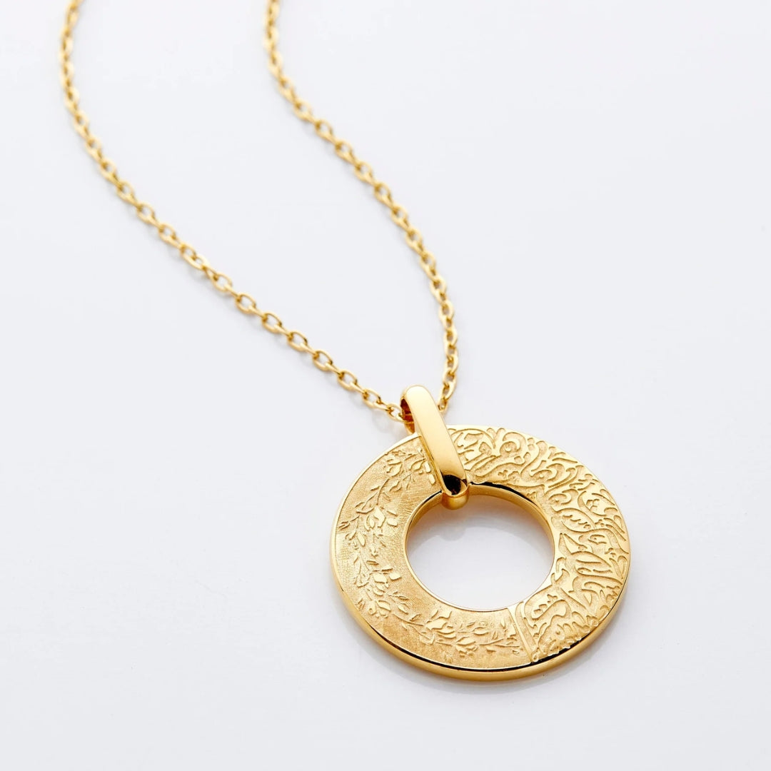 Collier Pendentif Cercle en Or