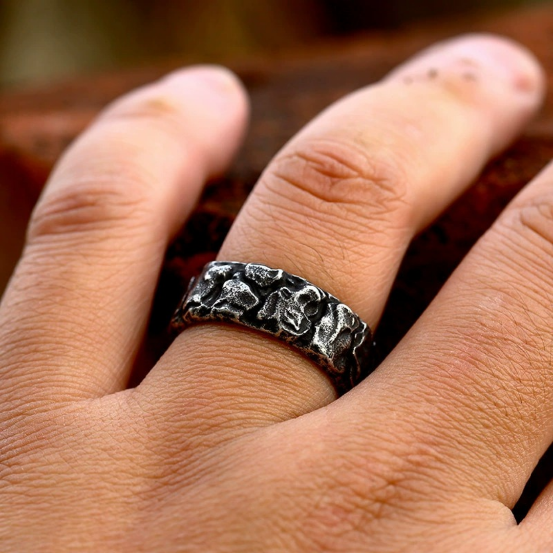 Bague Héritage en Argent avec Pierre Vintage