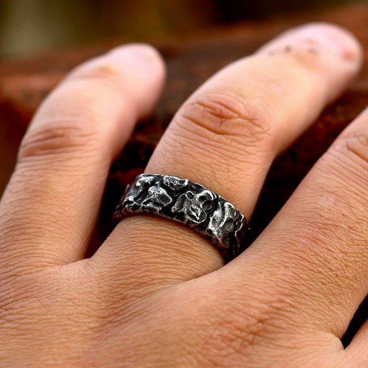 Bague Héritage en Argent avec Pierre Vintage