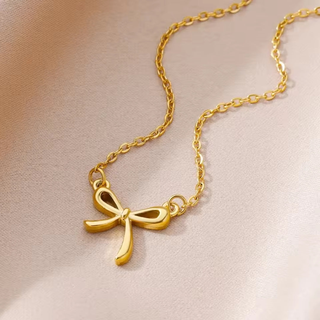Collier Cravate Dorée
