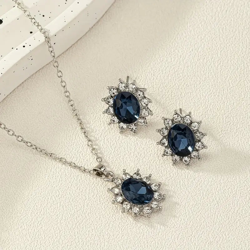 Ensemble de Bijoux Katya Azuryn | Or Blanc
