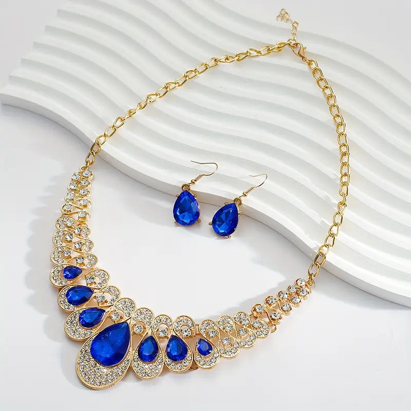 Ensemble de Bijoux Maevina Zafiros | Or