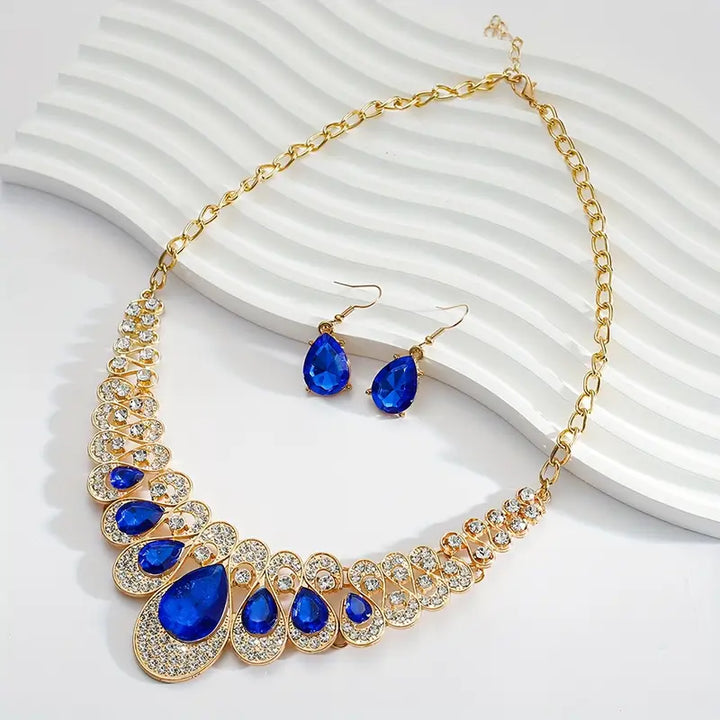 Ensemble de Bijoux Maevina Zafiros | Or