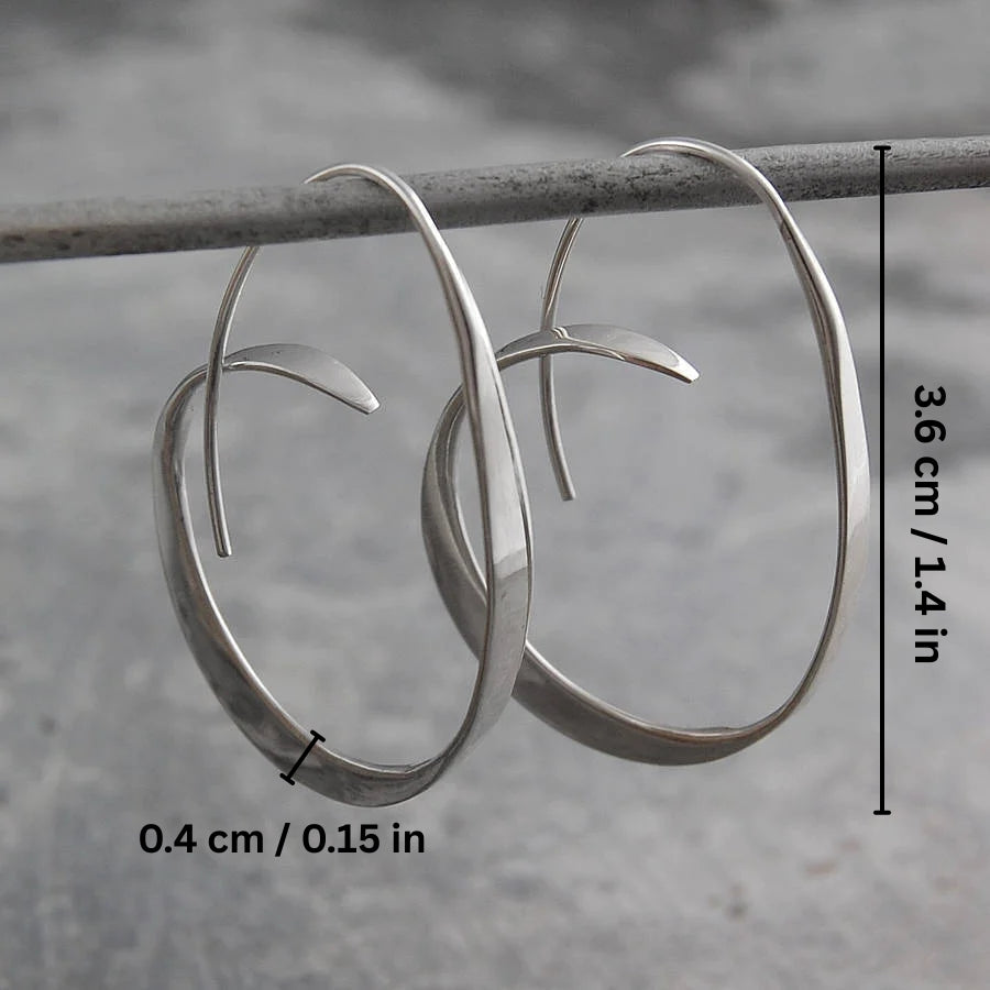 Boucles d'oreilles spiralées