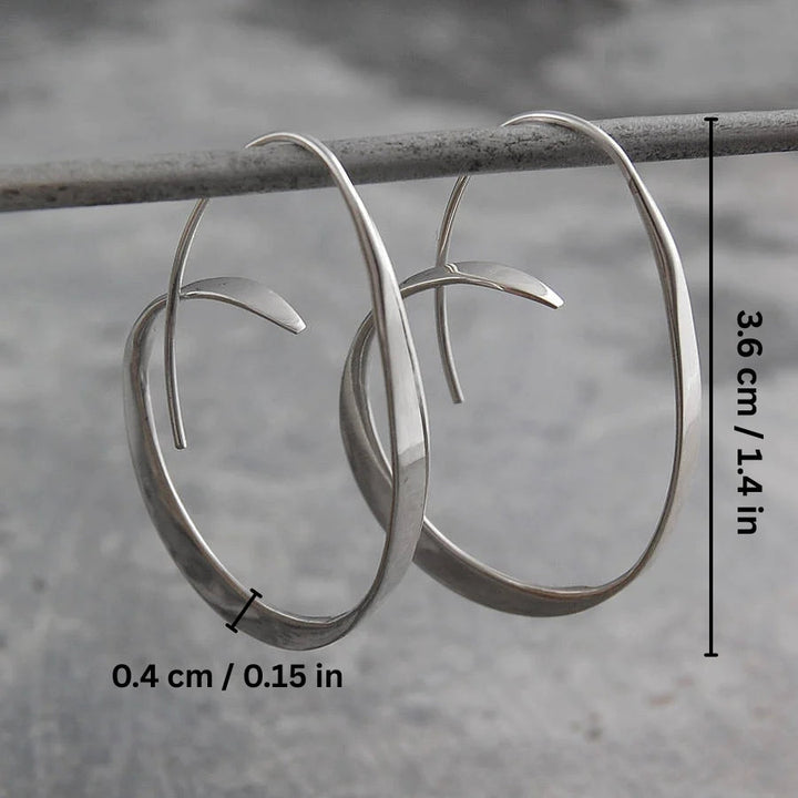 Boucles d'oreilles spiralées