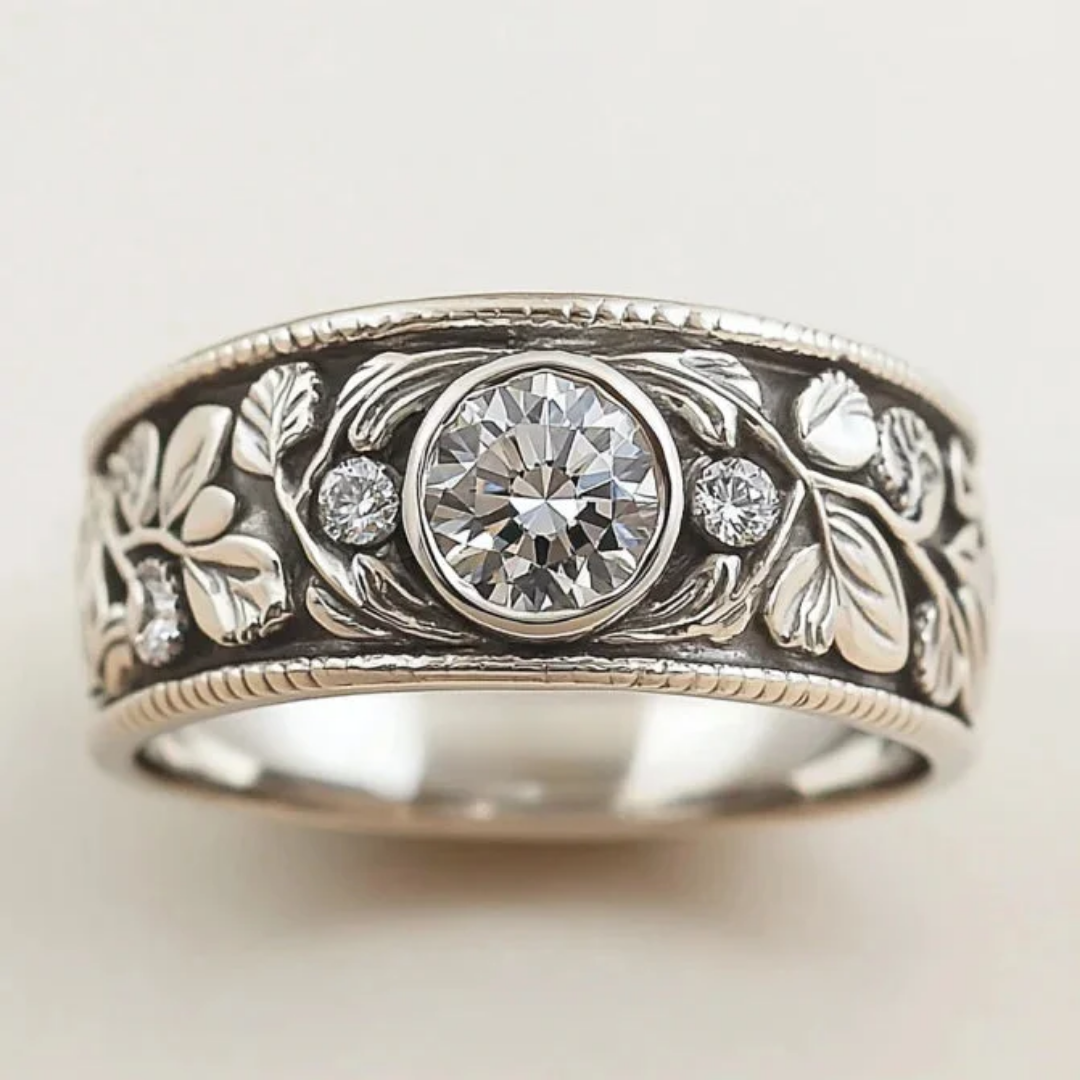Bague en Argent et Zirconia Intemporelle