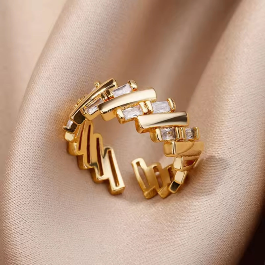 Bague en Or Ajustable de Forme Irrégulière