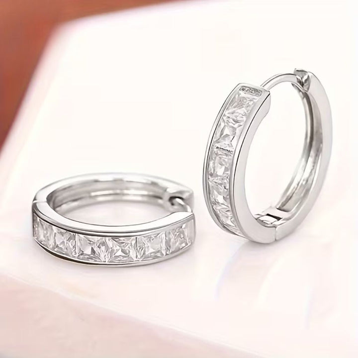 Boucles d'oreilles en argent en forme de flamme