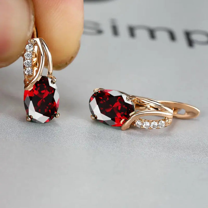Boucles d'oreilles Veressa Ruberine | Or
