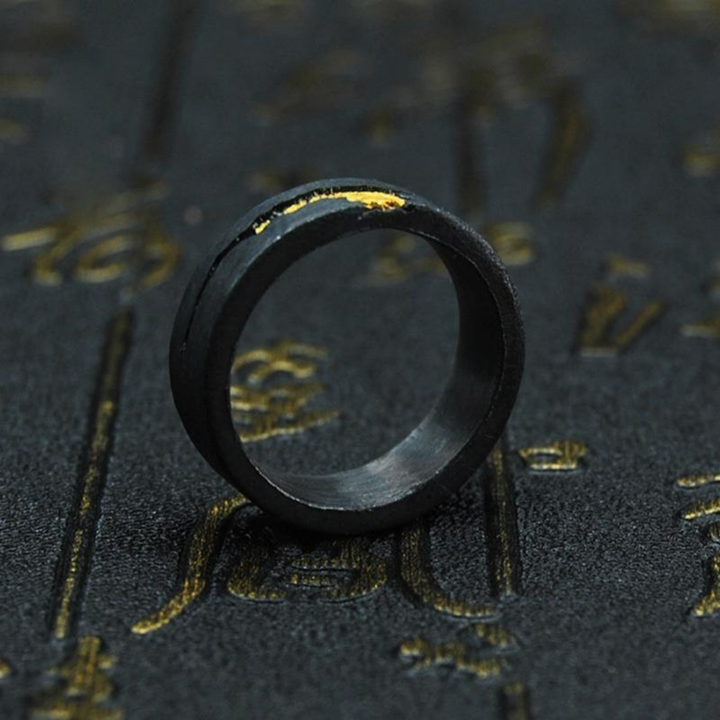 Bague à Bord Doré Ébréché