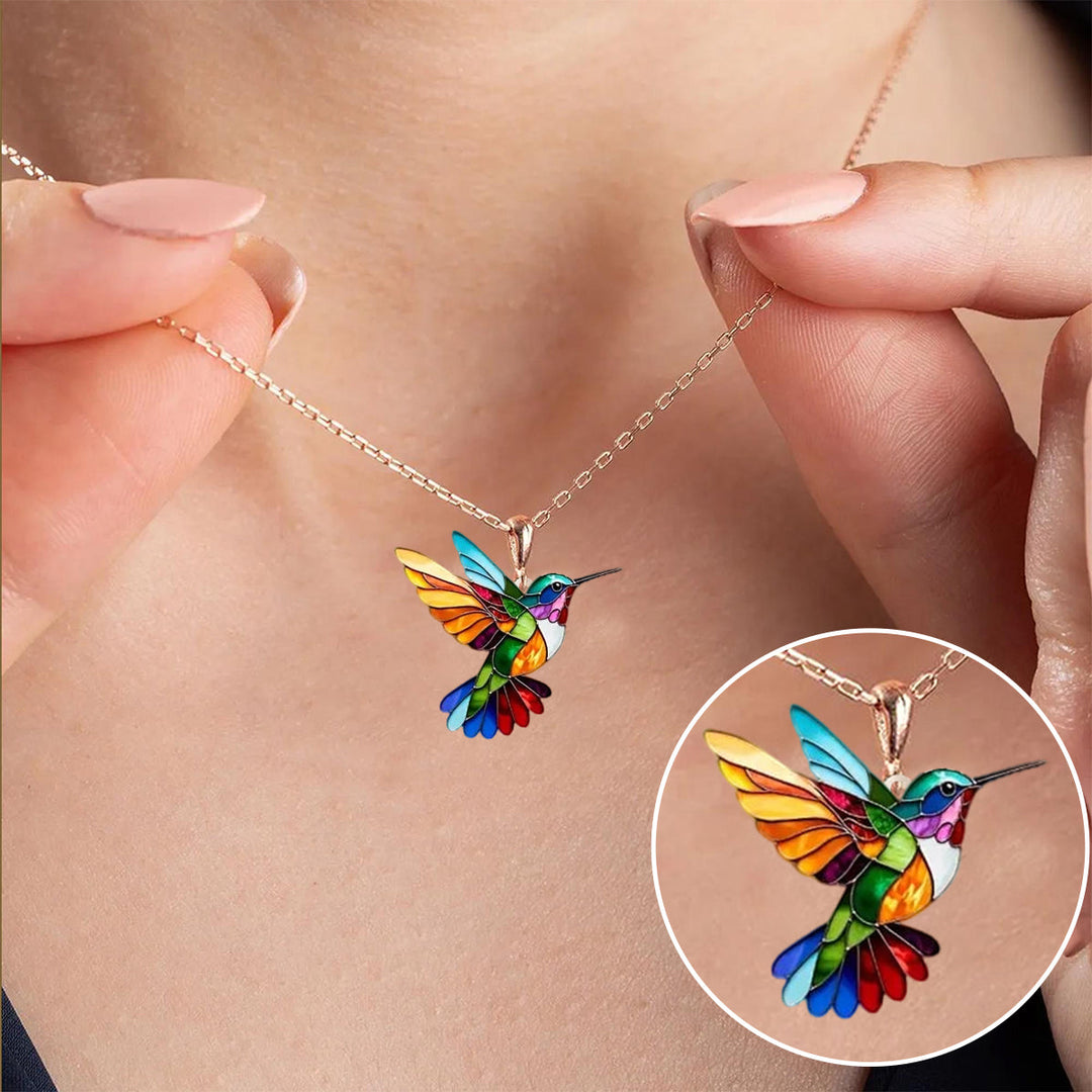 Magnifique Collier Colibri avec Boucles d'Oreilles Bonus – Offre à Durée Limitée