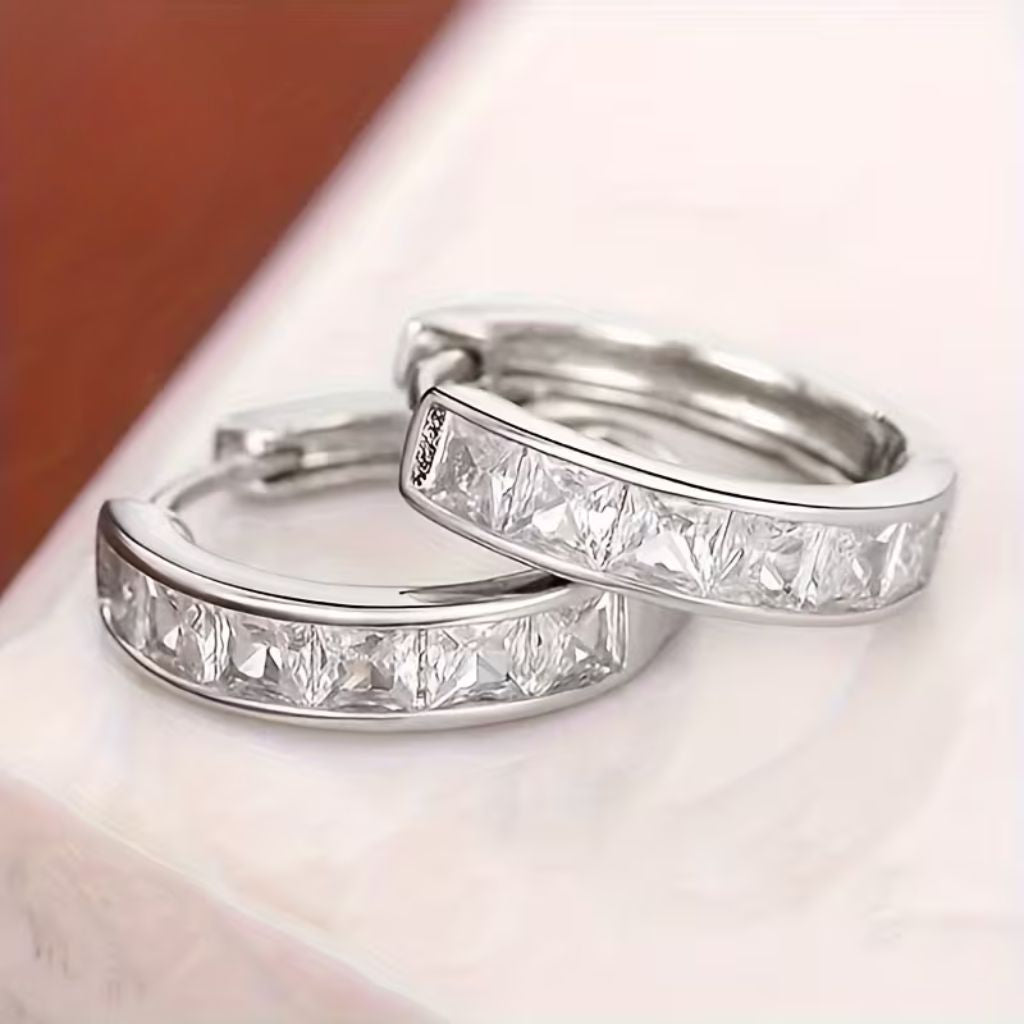 Boucles d'oreilles en argent en forme de flamme