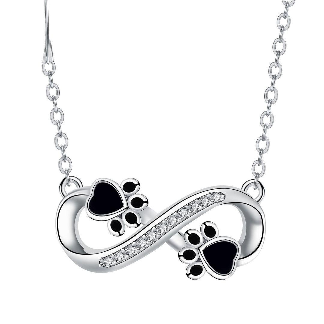 Collier Infinity Patte avec Zirconia
