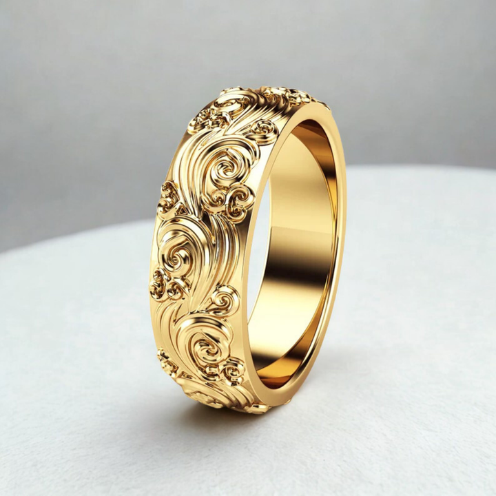 Bague Émblematique Vintage Dorée