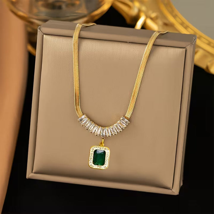 Collier Regalia Prism Émeraude | Or