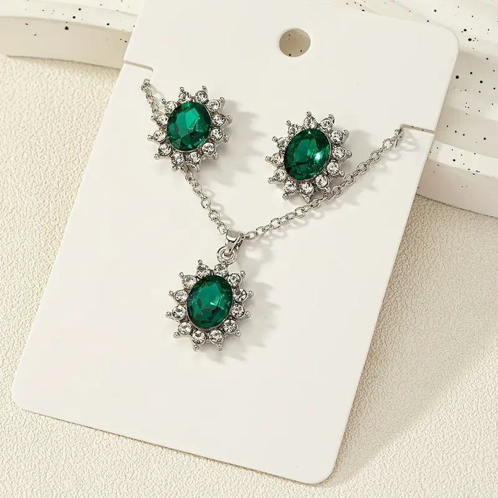Ensemble de Bijoux Katya Smeryn | Or Blanc