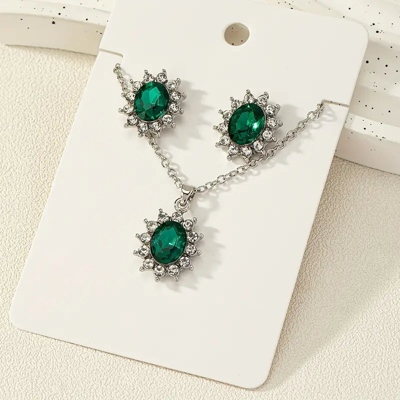 Bijoux Katya Smeryn émeraude | Or Blanc