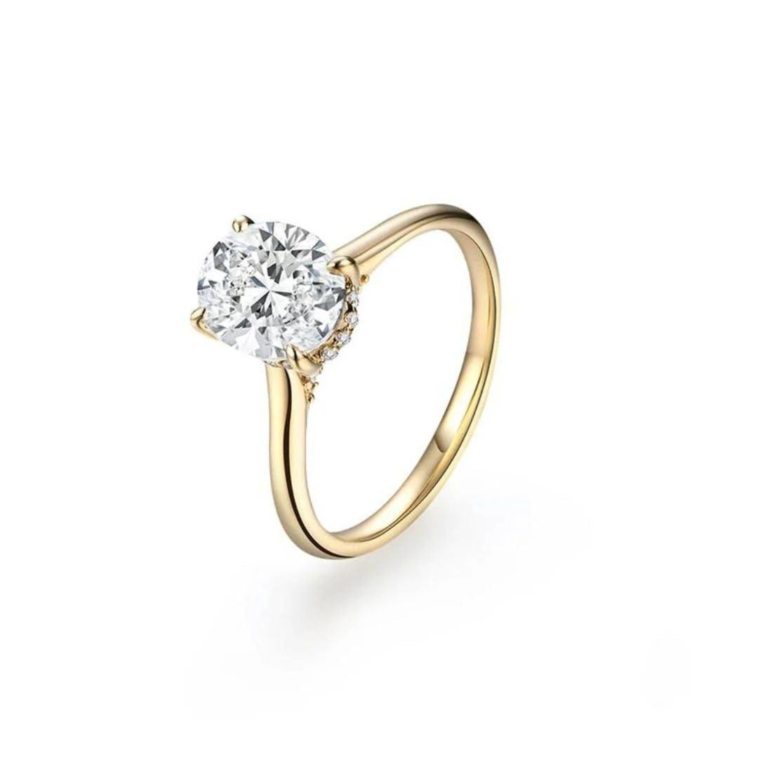 Bague en or zirconium