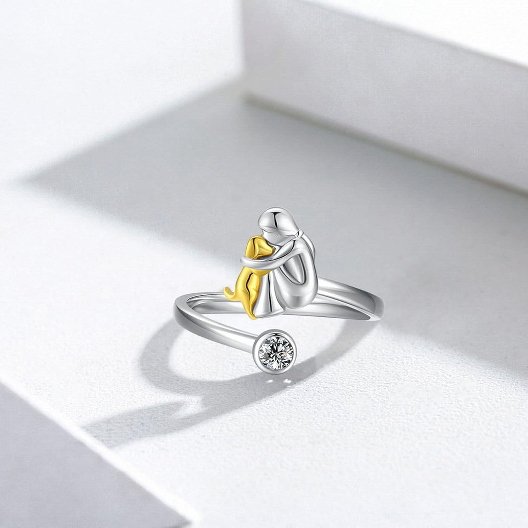 Bague en Argent Sterling 925 avec Zirconia – Ajustable & Fait à la Main