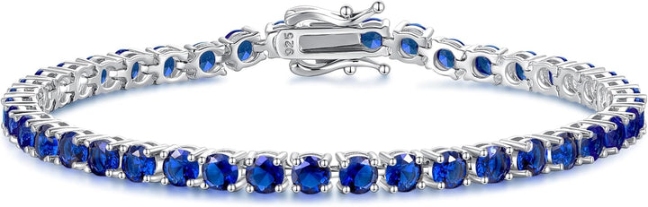 Bracelet de Tennis en Saphir | Or Blanc