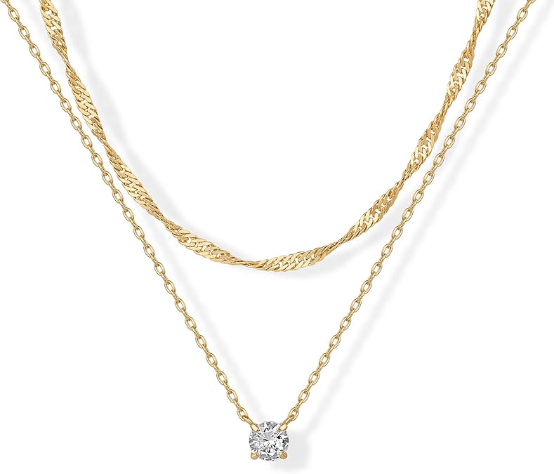 Collier Superposé Halo | Or
