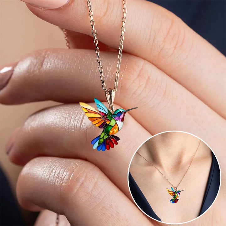 Collier de Colibri Magnifique avec Boucles d'Oreilles Bonus – Offre Limitée