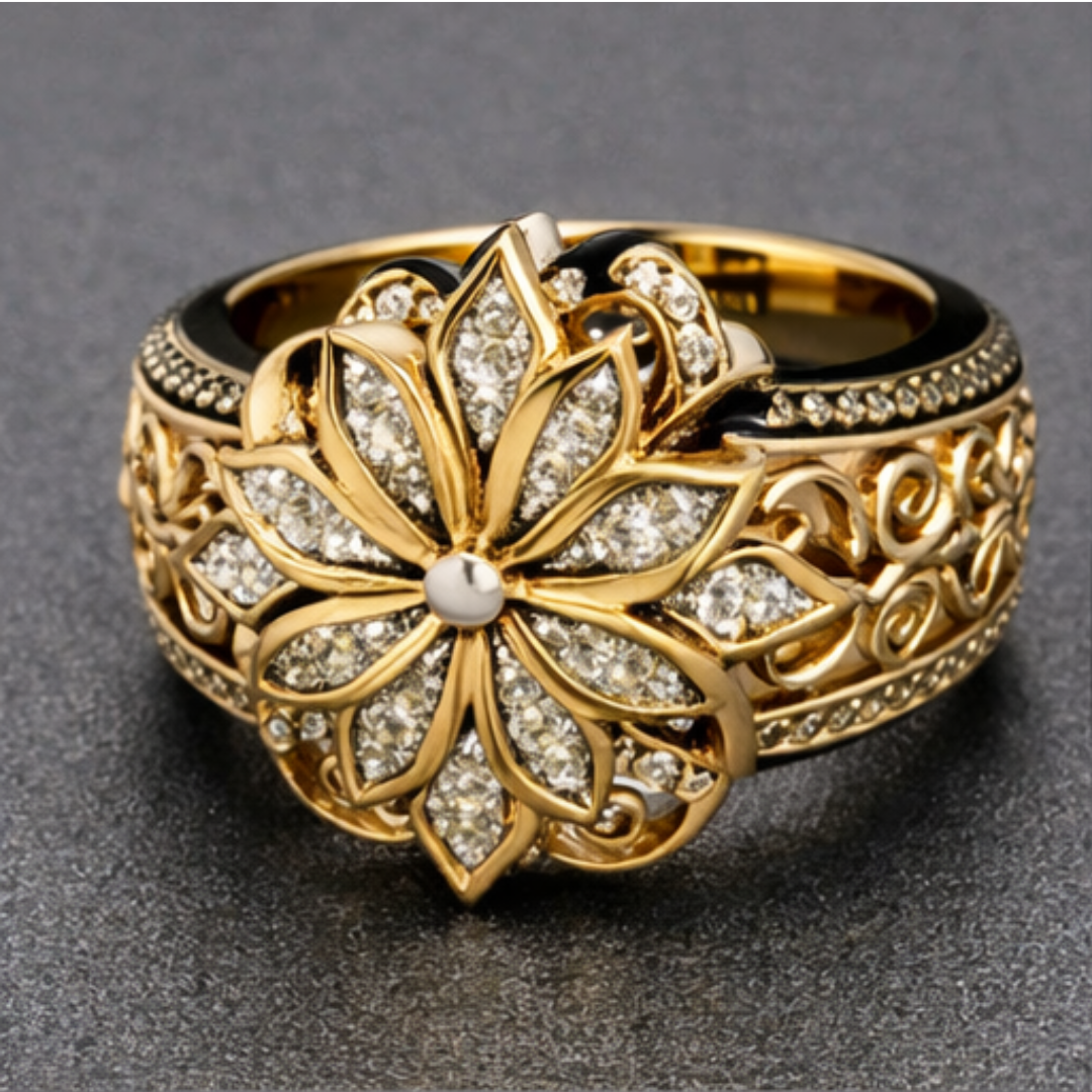 Bague Ornate en Or