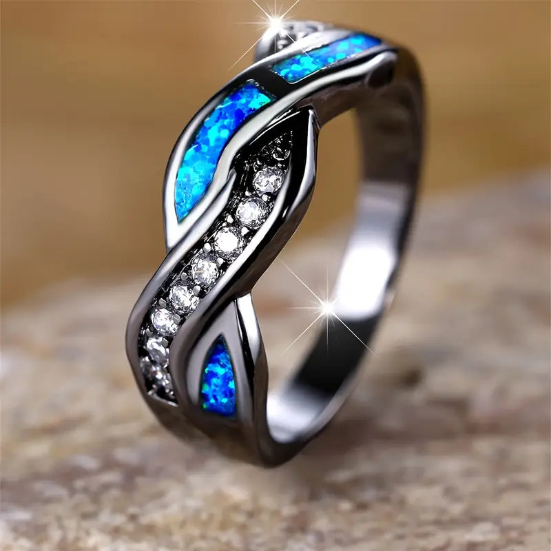 Bague Thessia Lunebray | Or Blanc