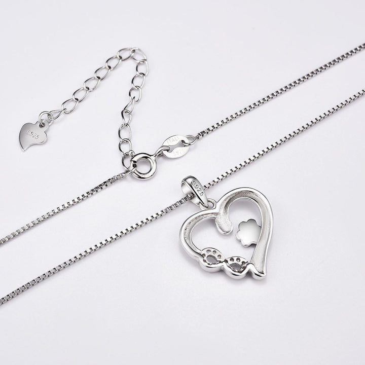 Collier Patte et Cœur avec Charme Infini