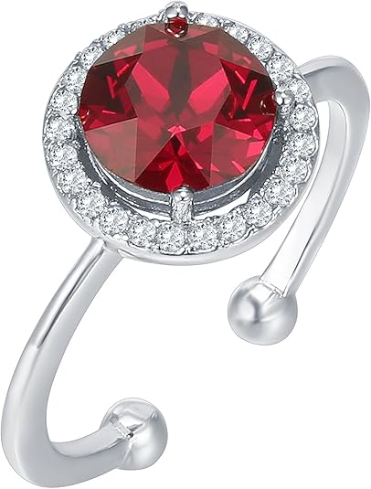 Bague Rubis Promesse Éclat Cramoisi | Or Blanc