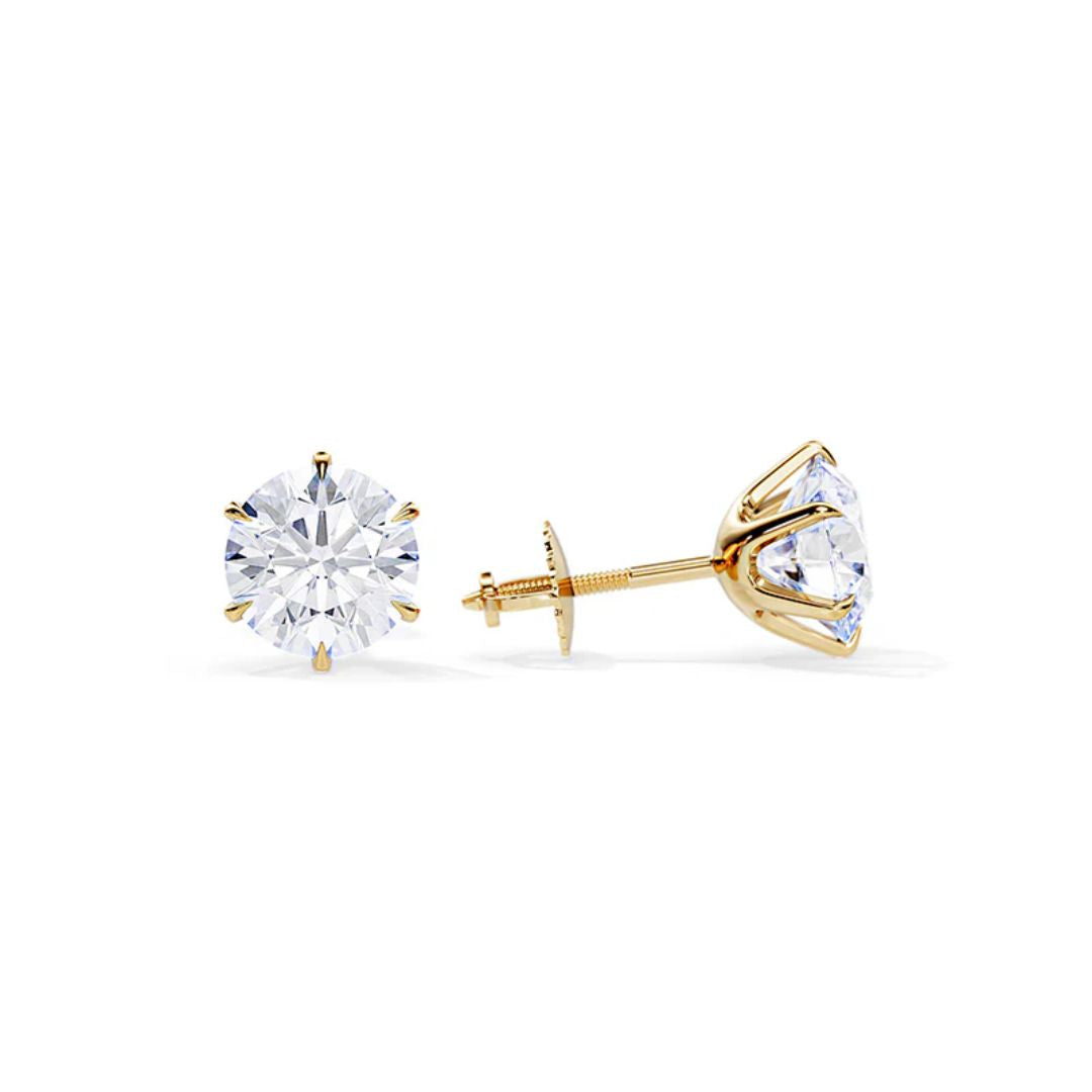 Boucles d'oreilles en or zirconia
