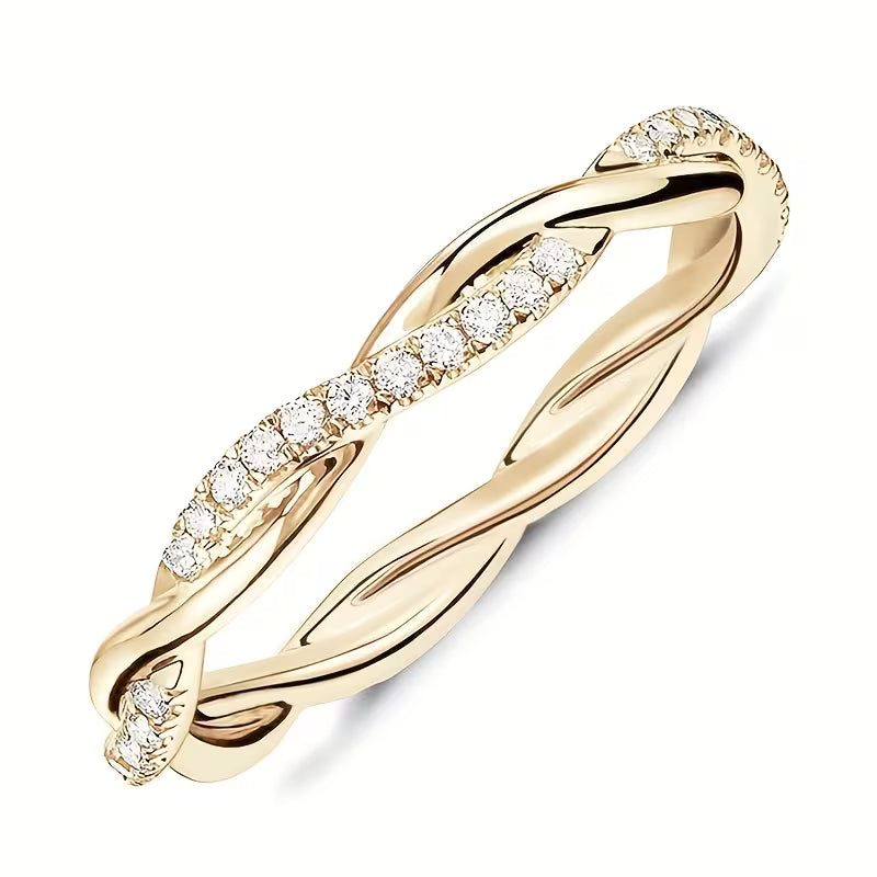 Bague Accent Deux Styles | Or