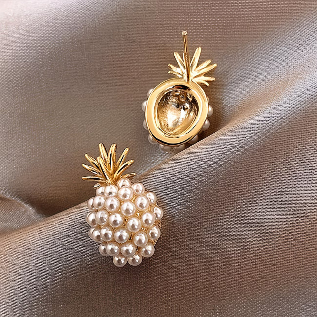 Boucles d'oreilles Ananas en Perle