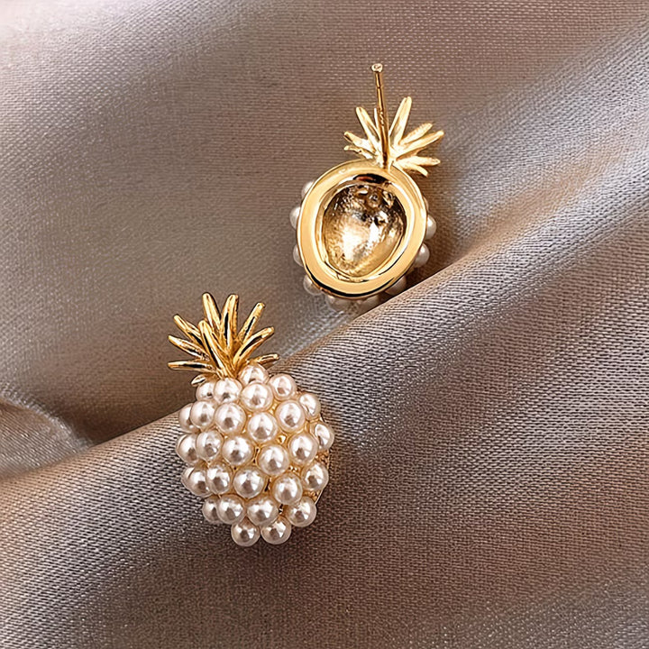 Boucles d'oreilles Ananas en Perle