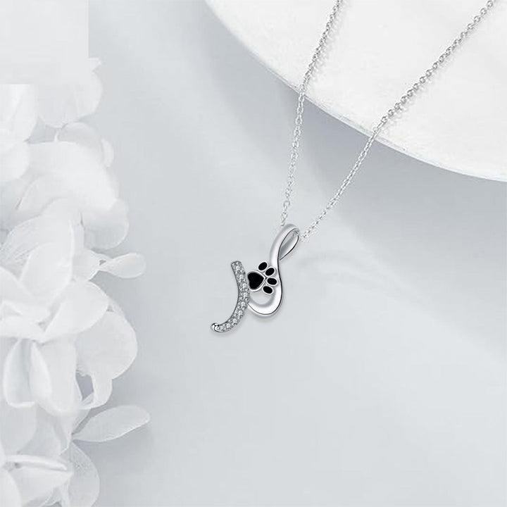 Collier Pendentif avec Empreinte de Patte