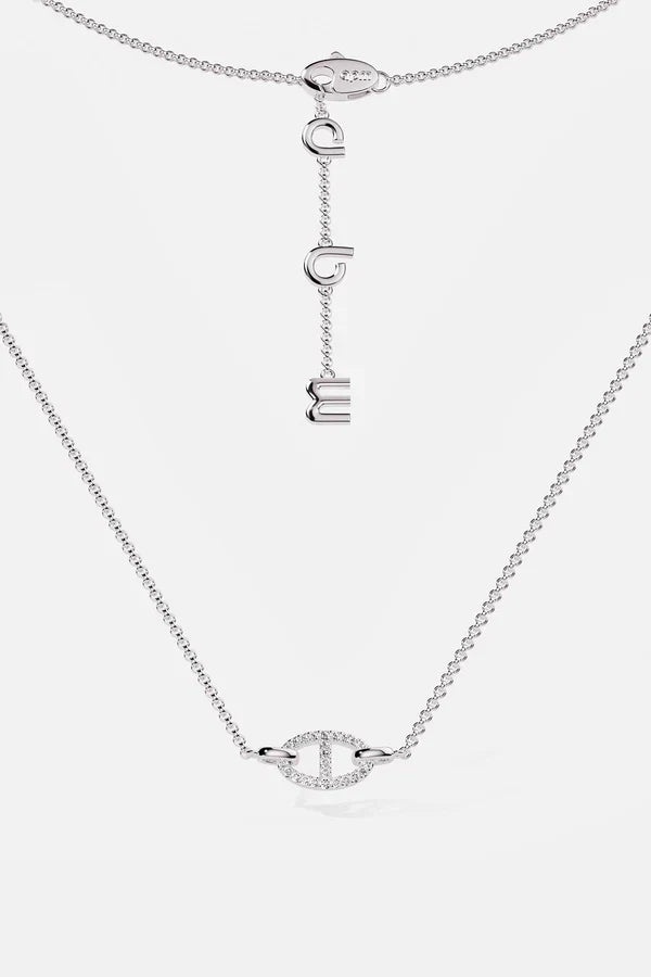 Collier Isla Marina | Or Blanc