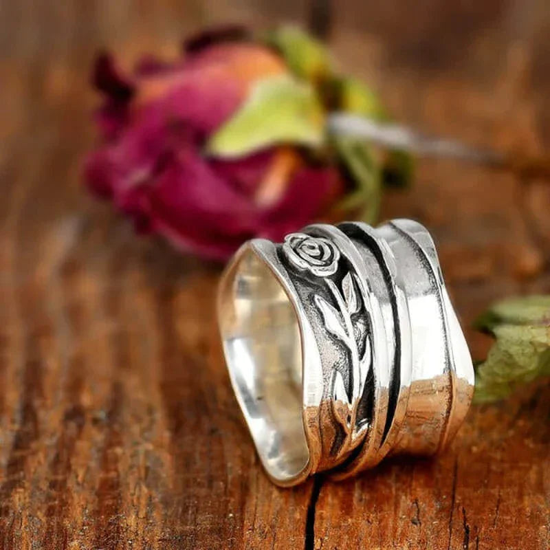 Bague en Argent Vintage Fleur