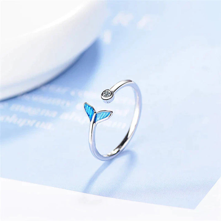 Bague en Queue de Baleine en Argent et Zirconia