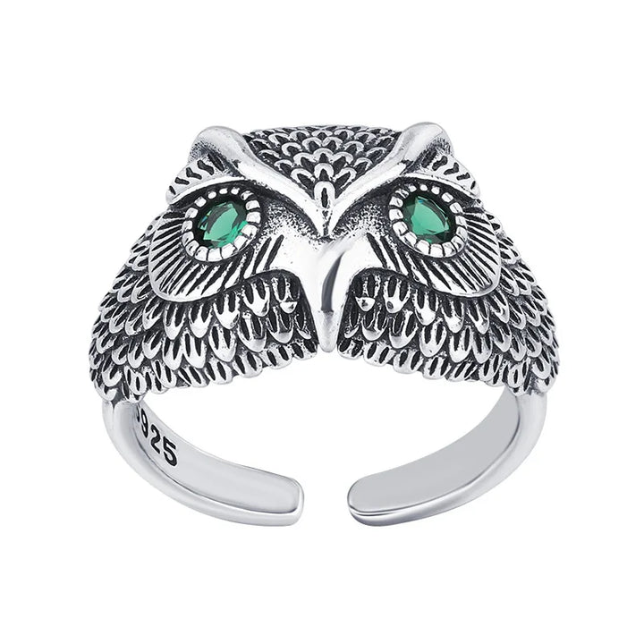 Bague en Argent Sterling avec Hibou