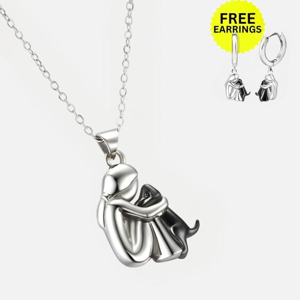 Collier Pendentif Cœur avec Boucles d'Oreilles Bonus – Offre Limitée