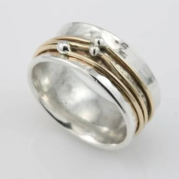 Bague en Argent Superposée Vintage en Or | Or Mixte