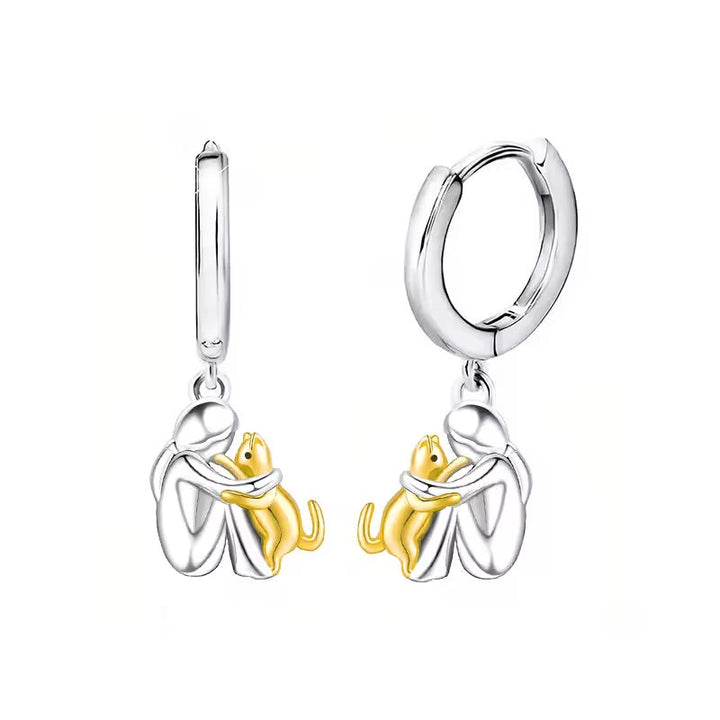 Collier Pendentif Chat en Peluche avec Boucles d'Oreilles Bonus – Offre à Durée Limitée